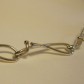 Armband schakel blad zilver